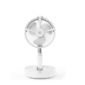 H9 USB Humidifying Water Spray Fan Portable Folding Retractable Fan with Desk Lamp Telescopic Night Light